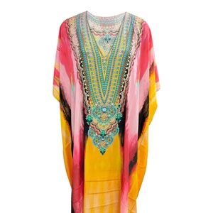 Yellow Kaftan dress for sale 80% OFF Kaftans